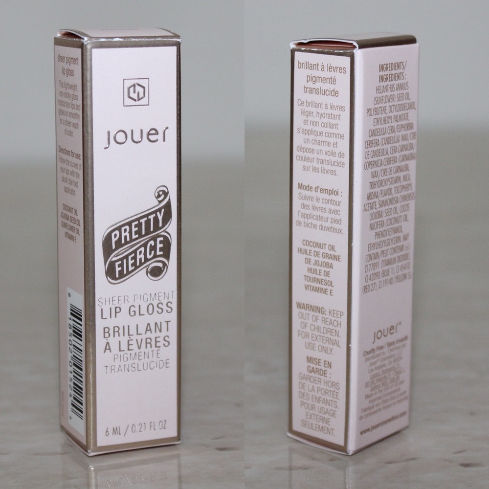 Jouer Cosmetics Champagne & Macarons Féministe Sheer Pigment Lip Gloss - Picture 4 of 16